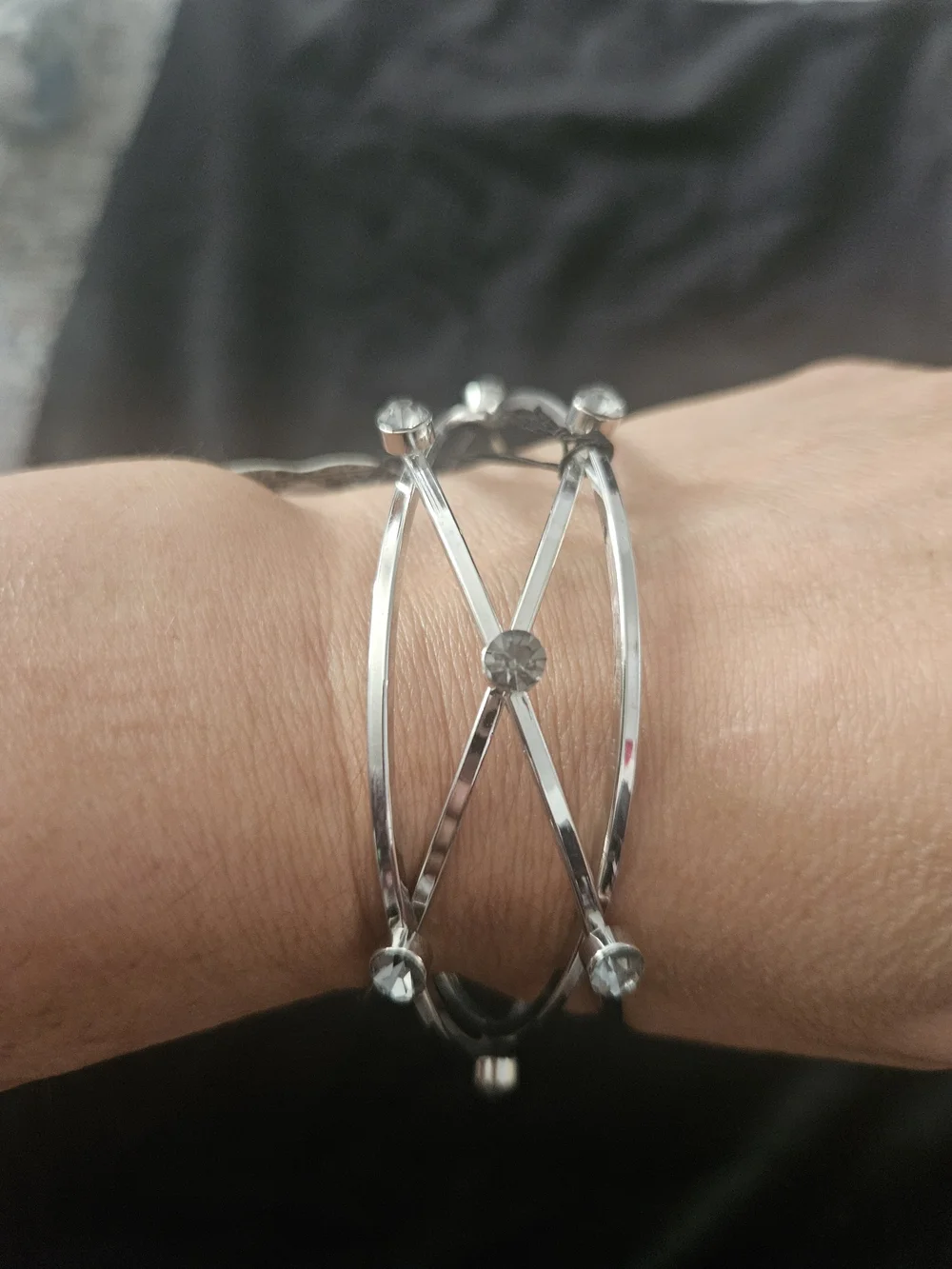 Paparazzi Silver Stacked Bangle Bracelet Set - Silver